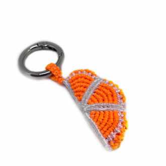Handmade Macrame Orange Charm