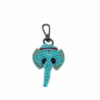 Handmade Macrame Elephant Charm