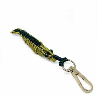 Handmade Macrame Shrimp Charm