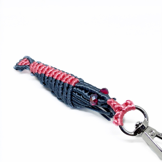 Handmade Macrame Shrimp Charm