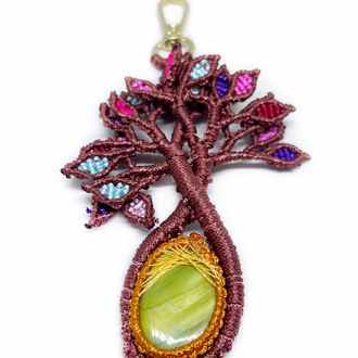 Handmade Macrame Tree of Life Charm