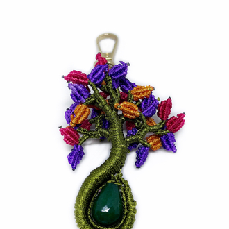 Handmade Macrame Tree of Life Charm