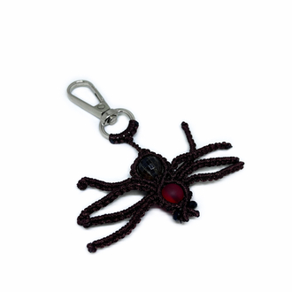 Handmade Macrame Spider Charm