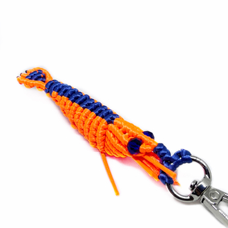 Handmade Macrame Shrimp Charm