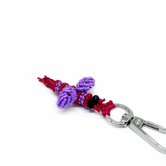 Handmade Macrame Bee Charm