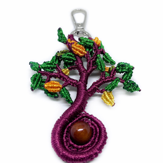 Handmade Macrame Tree of Life Charm