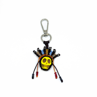 Handmade Macrame Skull Charm