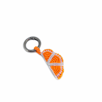 Handmade Macrame Orange Charm