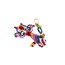 Handmade Colorful Macrame Fish Charm