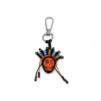 Handmade Macrame Skull Charm