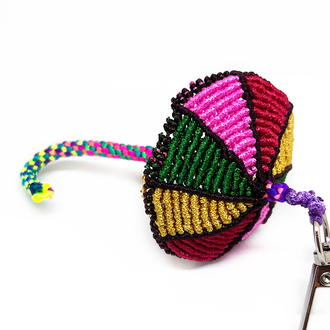 Handmade Macrame Umbrella Charm