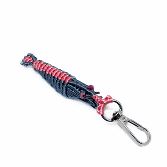 Handmade Macrame Shrimp Charm