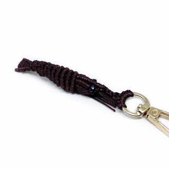 Handmade Macrame Shrimp Charm