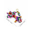 Handmade Colorful Macrame Fish Charm