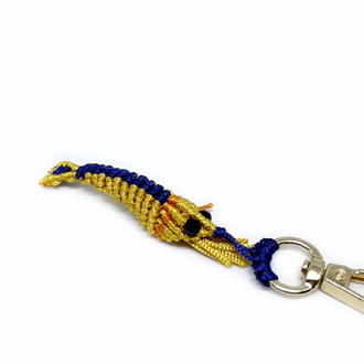 Handmade Macrame Shrimp Charm