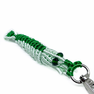Handmade Macrame Shrimp Charm