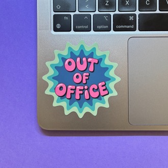 Out of Office Sticker Paketi (8’li) | Laptop • Defter • Günlük Kullanım