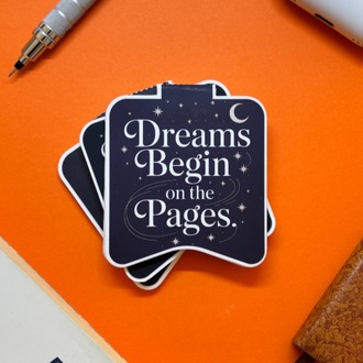 Kitap Ayracı (4 Adet) – “Dreams being on the pages” Mat Laminasyon, Dayanıklı Tasarım