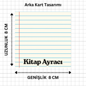Manyetik Kitap Ayracı – Kişiye, Firmaya Özel Tasarım (4 Adet)