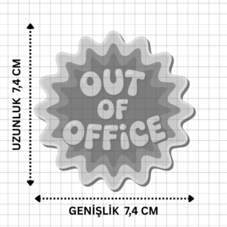 Out of Office Sticker Paketi (8’li) | Laptop • Defter • Günlük Kullanım