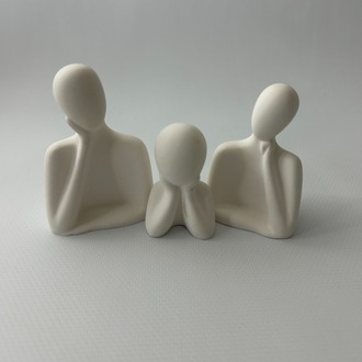 3'lü Minimal Dekoratif Aile 