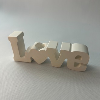 Love Yazılı Mumluk