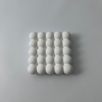 Bubble Bardak Altlığı 2 Adet  Beyaz