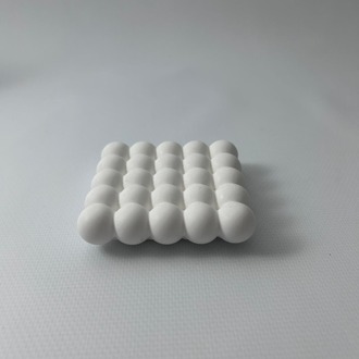 Bubble Bardak Altlığı 2 Adet  Beyaz