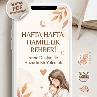 Hafta Hafta Hamilelik Rehberi & Anne Duaları (Dijital PDF)