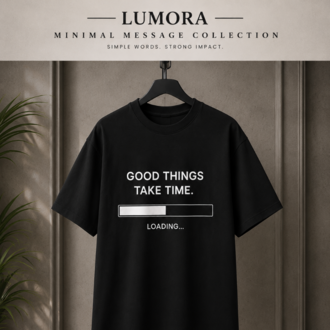 Lumora Oversize Unisex Baskılı Tişört %100 Pamuk Premium Streetwear – Good Things