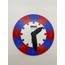 Renkli Daire Saat Puzzle (Mavi-Kırmızı)