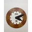 Renkli Daire Saat Puzzle (Ceviz-Kiraz)