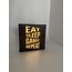 Eat Sleep Game Repeat - Işıklı Dekor