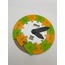Renkli Daire Saat Puzzle (Turuncu-Yeşil)