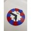 Renkli Daire Saat Puzzle (Mavi-Kırmızı)