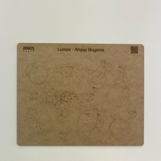 4'lü Ahşap Boyama Seti - 33x27 cm MDF - Eğitici ve Eğlenceli Çocuk Aktivite Panosu - Set 2