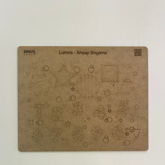 4'lü Ahşap Boyama Seti - 33x27 cm MDF - Eğitici ve Eğlenceli Çocuk Aktivite Panosu - Set 2