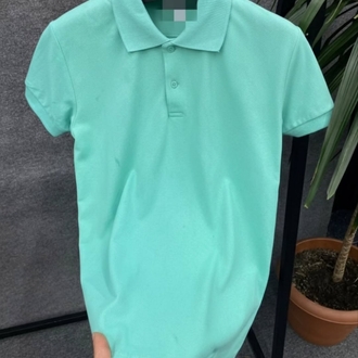 Su Yeşili Poloyaka T-shirt 