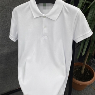 Beyaz Poloyaka T-shirt 