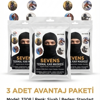 3lü Termal Kar Maskesi