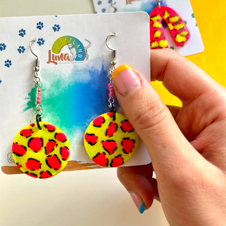 Neon Earring Yellow based