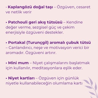 Özgüven İçin Şifa Kiti