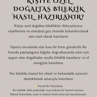 Kişiye Özel Enerji Bilekliği