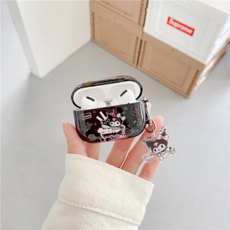 Kuromi Karakterli Airpods Kılıf + Keychain