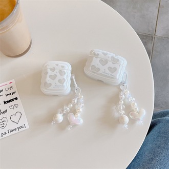 Airpods 1/2 & pro yüksek kaliteli parıltılı aşk kalp