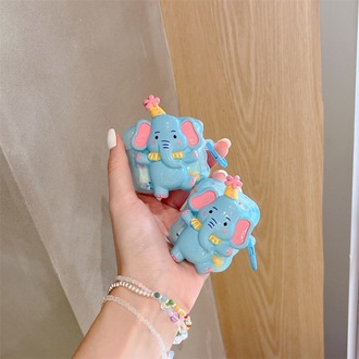 Üç Boyutlu Fil Desenli Airpods 1/2. Neşil-Pro 2