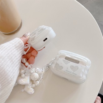 Airpods 1/2 & pro yüksek kaliteli parıltılı aşk kalp