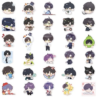 60 Desen Oyun Aşk ve Derin Uzay Su Geçirmez Stickers