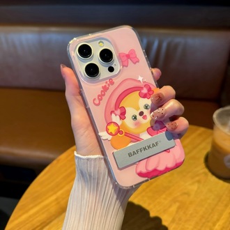 Duffy Ayıcık ve Cookie iPhone15 için uygun: 14promax 12 telefon parlak Apple 13 standı
