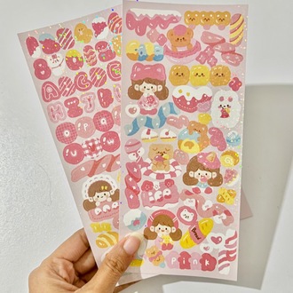 2'li Buyuk Hologram Stickers Deco Stickers
